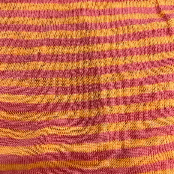 Eileen Fisher 100% Linen Striped Racerback Tank Dress XS Extra Small High-Low - Picture 7 of 7